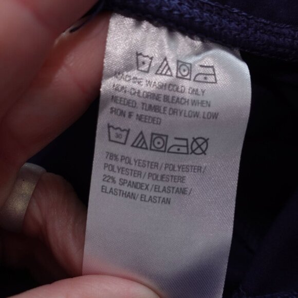 NWT Susan Graver SG Sport Petite Knit Drawstring Ankle Pants Sz M Navy Blue - Picture 9 of 10